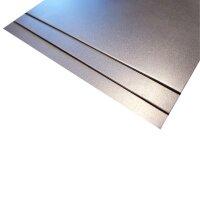 Stahl, Stärke 0,5mm, Zuschnitt 100mm x 100mm