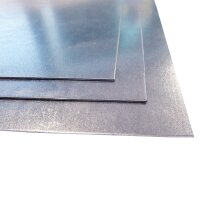 Stahl verzinkt, Stärke 0,75mm, Zuschnitt 500mm x 300mm