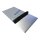 Edelstahl 1.4301 einseitig gebürstet und foliert, Stärke 2,0mm, Zuschnitt  200mm x 150mm