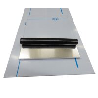 Aluminium, Materialstärke 1,0mm - einseitig foliert - Zuschnitt 200mm x 200mm