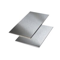 Aluminium, Materialstärke 1,0mm - einseitig foliert - Zuschnitt 200mm x 200mm