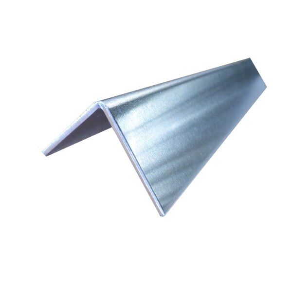 Aluminiumwinkel AL99,5, Stärke 0,8mm, Länge 250mm, Schenkel-Innenmaße  20mm x 10mm