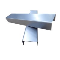 Stahl DC01 U-Profil, Materialstärke von 0,5mm - 2,0mm wählbar